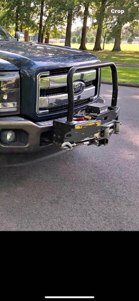 Baldwin 762154663295 Ford F-250 F-350 F-450 F-550 Front Bumper Bar With Winch 12000 Lb