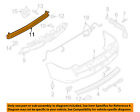 De9z17906a Bar Bumper-impact Ford Rear Oem