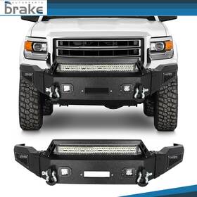 Br127239tr Bator Steel Complete Front Bumper With Light Bar D-ring For Gmc Sierra 1500 2014-2015