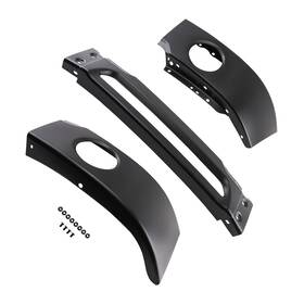S5cb13 Bfo Front Bumper Face Bar Steel For Ford F150 2006-2008 With Fog Light Holes