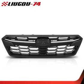 Big-wheel Big296474 Front Bumper Upper Grille Black With Chrome Trim Fit For 2018-2020 Subaru Crosstek