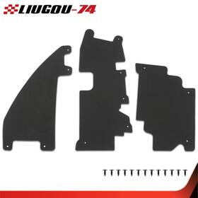 Big426958 Big-wheel 3pc Rad /grille Air Deflector Set With Fasteners Fit For 09-14 Ford F150 Raptor