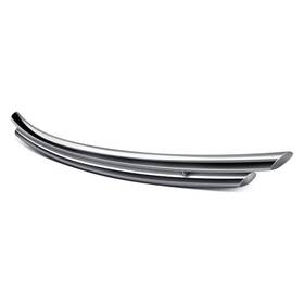 Crdl-tot101s Black Horse - Double Layer Polished Rear Bumper Guard