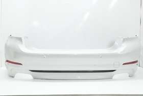 51127475598 Bmw 17-22 G30 540 Rear Bumper Cover Trim Panel Pdc Sensors White Oem