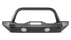 Jk-19532 Bodyarmor Body Armor 4x4 Black Steel Mid-stubby Style Front Winch Bumper