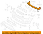 865302k350 Bumper 12-13 Soul Kia Bar Grille-impact Front Oem