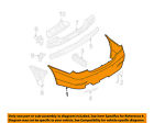 51127178184 Bumper-bumper Bmw Rear 550i Oem 08-10 Cover