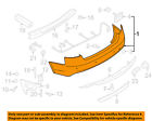 8k5807303cgru Bumper-bumper Cover Rear 09-12 Quattro Oem Audi A4