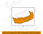68004683ab Bumper-bumper Rear Dodge Cover Chrysler Oem 08-10 Avenger