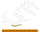 Xr87630 Bumper-cover Vin Rear -type Oem Jaguar Chrom Rhr Mldg 00-04 N13088