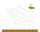 2c5z17n775aa Bumper-frame Aviator Cap 03-05 Oem Front Lincoln Ford