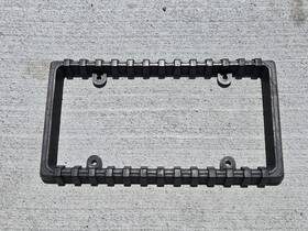 92933 Bumper Guard Bg Rubber License Plate Holder Protector And Frame Black