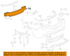 22876136 Bumper-impact Camaro Chevrolet 10-14 Rear Bar Oem Gm