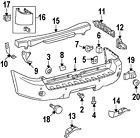 521590c909 Bumper Oem Genuine Toyota Cover