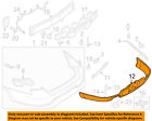 Dg1z17f828aa Bumper- Rear Ford Oem 13-14 Taurus Cover