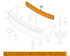 4805725aa Bumper-reinforcement Rear Oem Chrysler