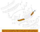 4806124aa Bumper-sealing Front Oem 05-10 Chrysler 300 Strip