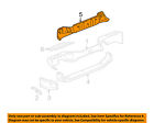 15886443 Bumper-step Gm Pad Rear Oem
