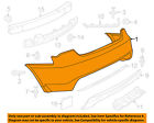 68082030ad Bumper-upper 200 Chrysler Oem Rear 11-13 Cover