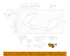 F4tz14489m Bumper-wire Rear Connector Ford Oem