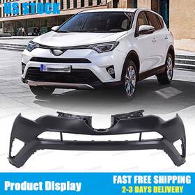 521190r914 Bumpers That Deliver 191275081334 New Primered - Front Bumper Cover Fascia For 2016 2018 Toyota Rav4