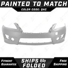 Ni1000290 Bumpers That Deliver New Painted Qac - White Front Bumper Cover For 2013 2014 2015 Nissan Sentra Sr