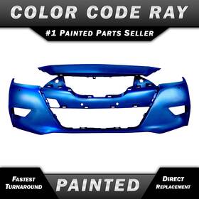 Ni1000310 Bumpers That Deliver New Painted Ray - Blue Front Bumper Cover Fascia For 2016-2018 Nissan Maxima