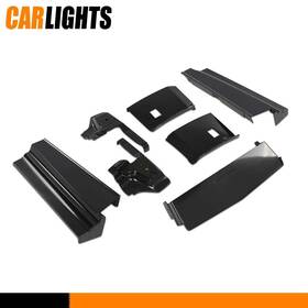 C-02bua565aabk Carlights 7pcs Rear Bumper Fillers Set Black Fit For 1979-1985 Cadillac Eldorado 2-door