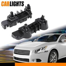 C-02bun1643abk Carlights Pair Front Bumper Brackets Plastic Black Fit For 2009-15 Nissan Maxima Sedan
