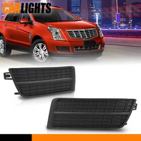 C-02flc5601abk Carlights Fit For Cadillac Srx Suv Truck Fog Light Lamp Black Hole Cover Lh Rh Kit Pair