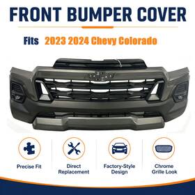 Carparts Love Auto Sfoegc832 For 2023 2024 2025 2026 Chevy Colorado Front Bumper Complete Conversion Assembly