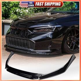 Carracing 569807668013 For Honda Civic 11th 2025up Yofer Gloss Black Front Bumper Lip Splitter Spoiler