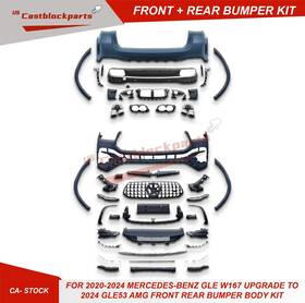 Gle53 Castblock W167 For 2020-2024 Mercedes Benz Gle Upgrade 24 53 Amg Front Rear Bumper Kit