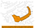 95850541111g2x Cayenne Porsche Bumper-bumper Oem Rear Cover 11-14