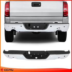 Z127992-cciyu01g Cciyu Rear Steel Chrome Step Bumper Assembly For 2009-2018 Dodge Ram 1500 With Park