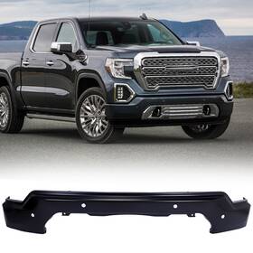 Gm1002877 Cequent Unbranded Black Front Bumper Face Bar For 2019 - 2021 Gmc Sierra 1500 With Park Assist Hole