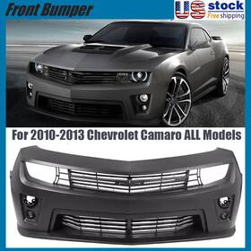 T-fbp-camarozl1-1013 Cequent Unbranded New Front Bumper Zl1 Style Fits 10-13 Camaro With Upper Lower Grille And Fog Lights