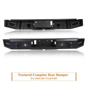 Cf125255sa01 Cfsa For 2015-2017 Ford F-150 Step Rear Bumper Guard Protector Pickup With Lights Steel