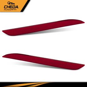 Fr3z15a448a Cheda Gpl626939 Fit For 15-17 Ford Mustang Coupe Bumper Reflector Set Rear Lh Rh