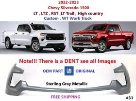 84869623 Chevrolet - Gm Oem 2022 2023 2024 Chevy Silverado 1500 Front Upper Bumper Sterling Gray Met #31
