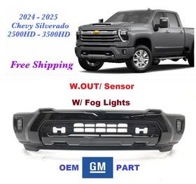 86506272-58694770 Chevy 2024-2025 Silverado 2500hd 3500hd 2500 3500 Hd Front Bumper Black #3