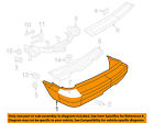 68002935ab Chrysler Cover 07-09 Bumper-bumper Rear Aspen Oem