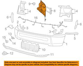 68196250aa Chrysler Oem 13-18 2500 Front Bumper Components-mount Bracket