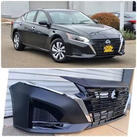 Mtot002419a City Ways B New Front Bumper Grille With Fog Cover Trims Set Fits 2023 2024 Nissan Altima