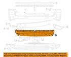 68109908aa Compass Impact Absorber Foam Bumper-bumper Chrysler 11-14 Jeep Oem