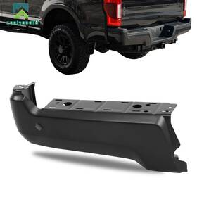 Cg943866ld Coolgood18 For Ford F250 F350 17-2022 Black Steel Rear Left Bumper Face Bar With Sensor Holes