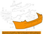 95016694 Cover Bumper-bumper Oem 11-14 Gm Rear Chevrolet Cruze