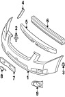 62022zt51j Cover Nissan Original Bumper Oem Genuine Factory