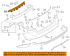 Cp9z17754a Ford Oem Focus Bumper Impact Absorber Bar