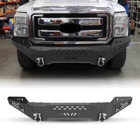 Nf203a101-1a Cpw 2b-bx Fit 2011-2016 Ford F-250 F-350 Heavy Duty Steel Front Bumper With Lights D-rings